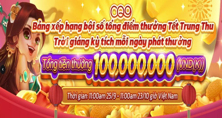 Cơ hội bùng nổ – Nhận thưởng siêu khủng từ CQ9 Tại Sv368